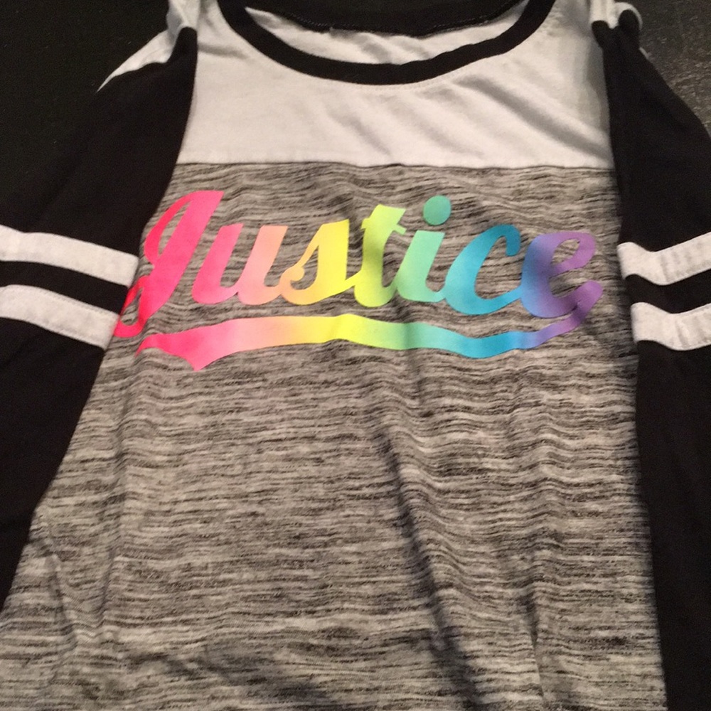long sleeve kid’s justice t-shirt